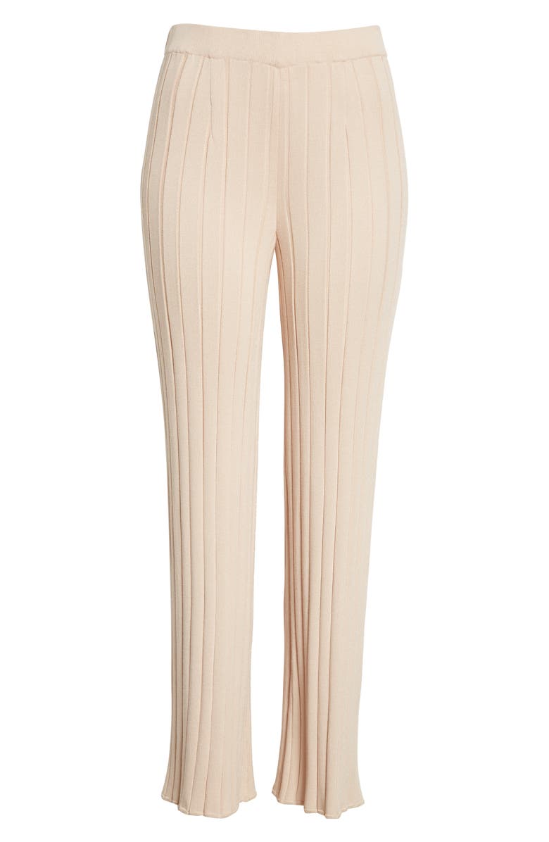 Misook Slim Leg Knit Pants, Alternate, color, Black