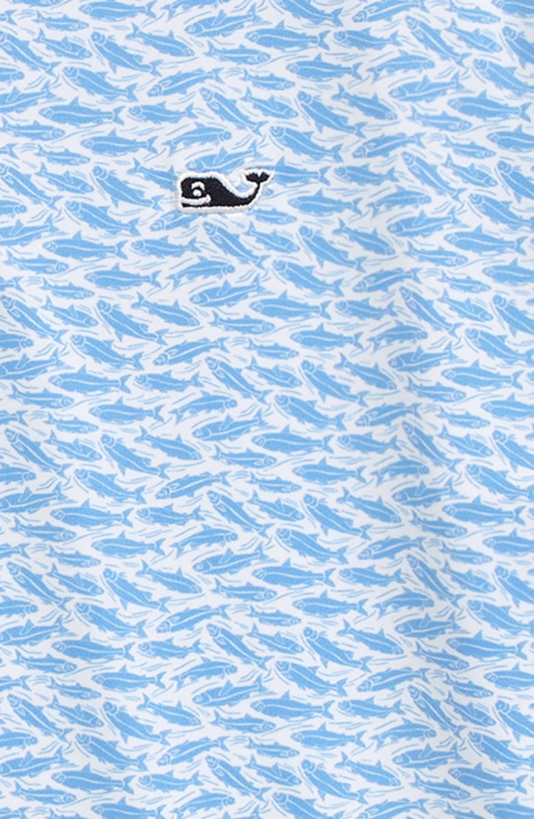 vineyard vines Kids' Fish Print Sankaty Performance Polo, Alternate, color, 