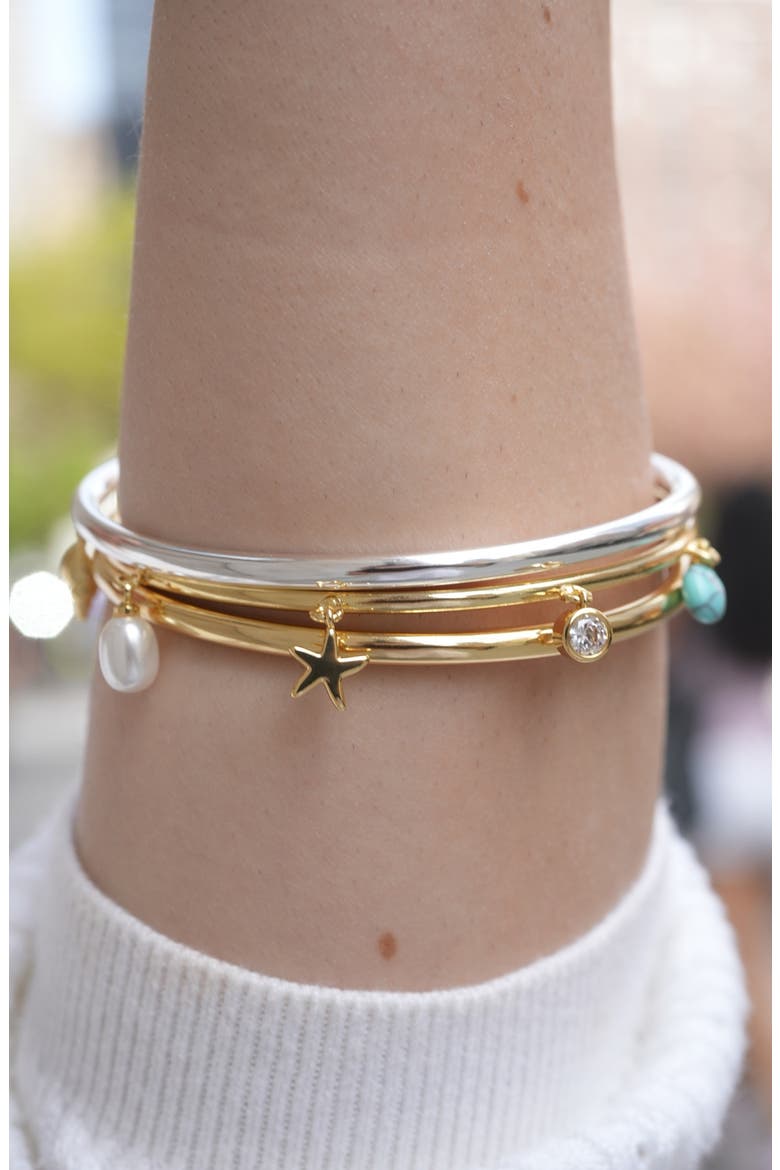 Sea Life Set of 3 Bangles, Alternate, color, TWO TONE