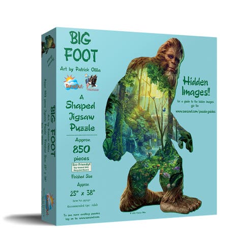 Big Foot 850 piece Jigsaw Puzzle for Adults Special Shape