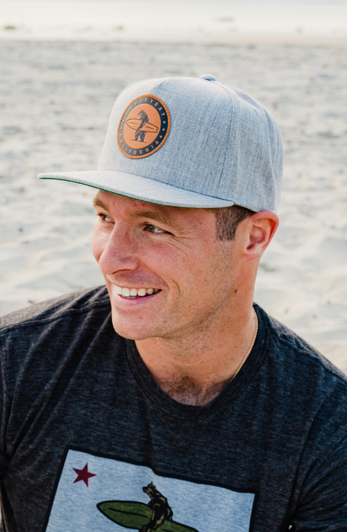 Everyday California Marine Layer Wool Snapback Hat In Foggy Grey