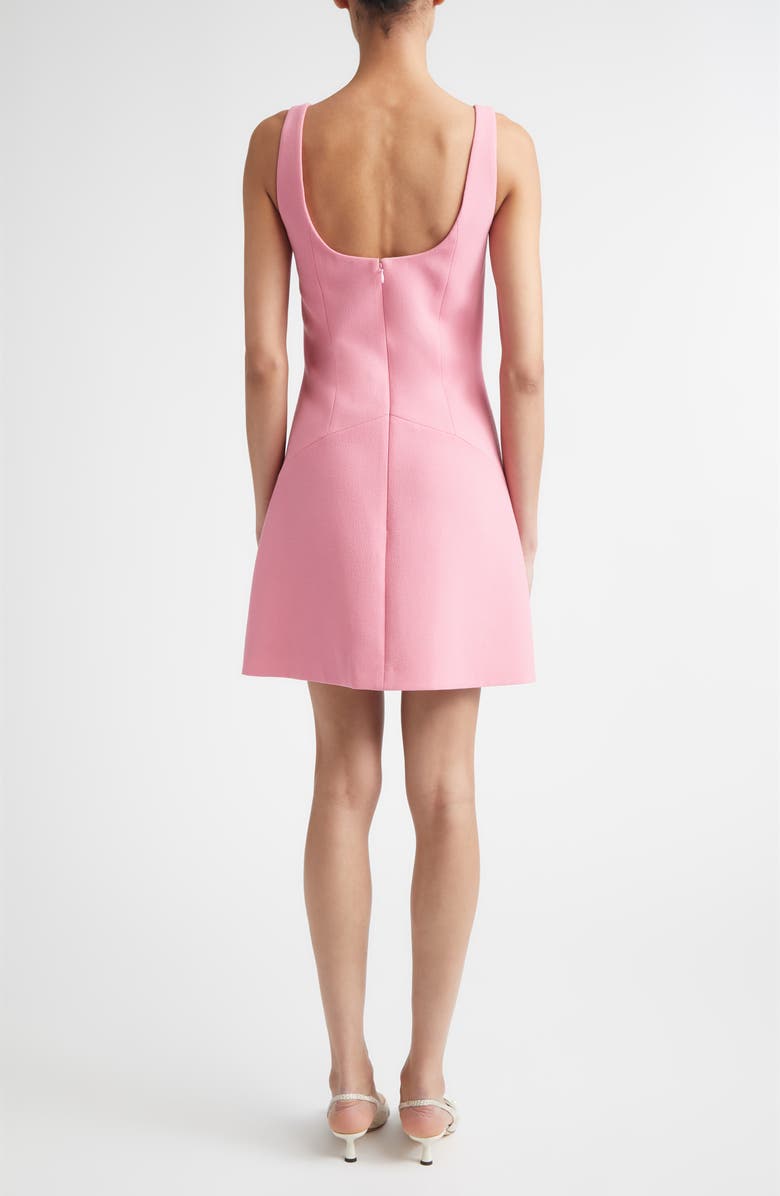 Emilia Wickstead Larvall Wool Crepe Minidress, Alternate, color, Pink Sorbet