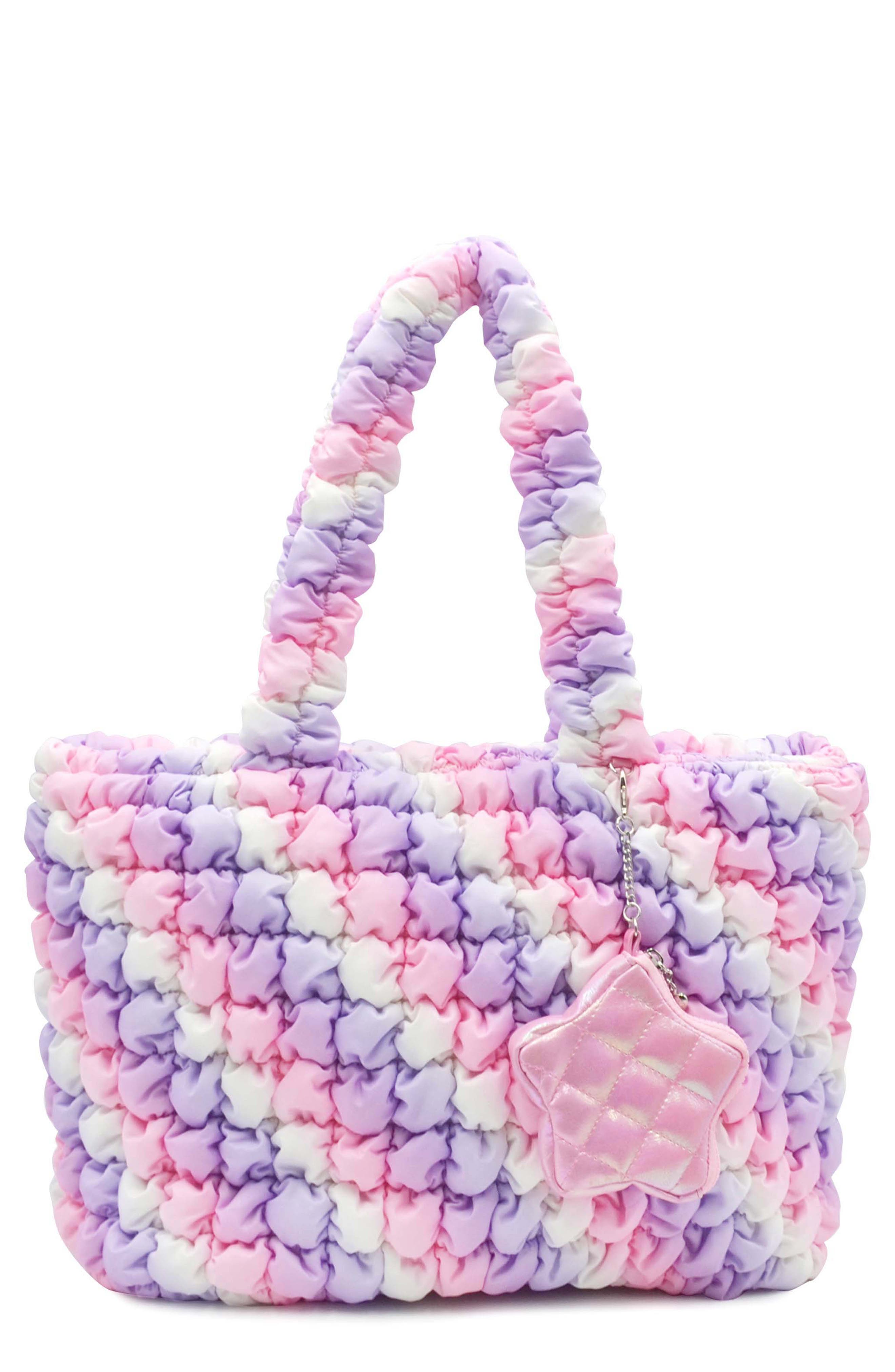 OMG Accessories Kids' Scrunch Tote Bag, Main, color, 