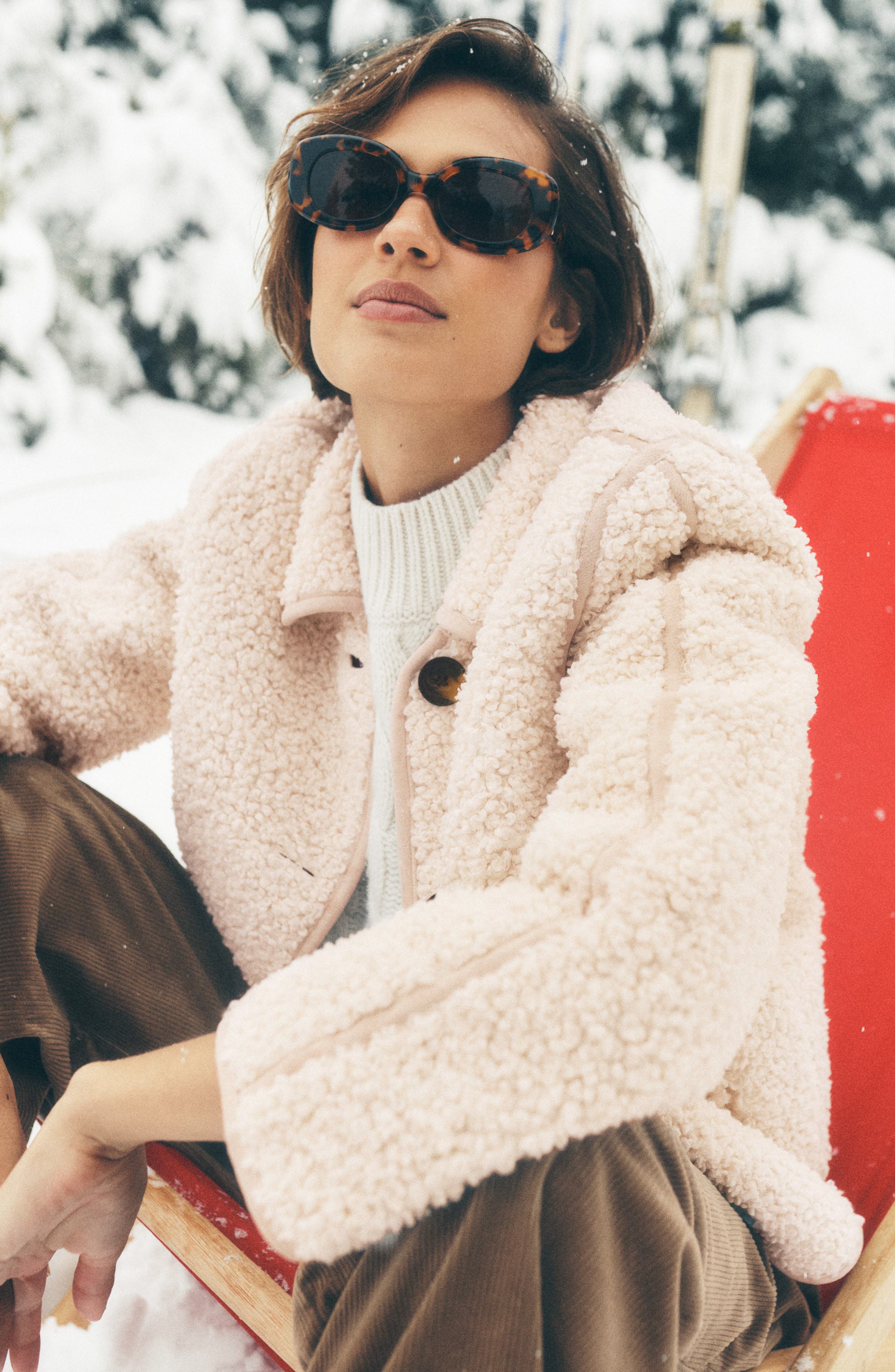 Boden High Pile Fleece Coat