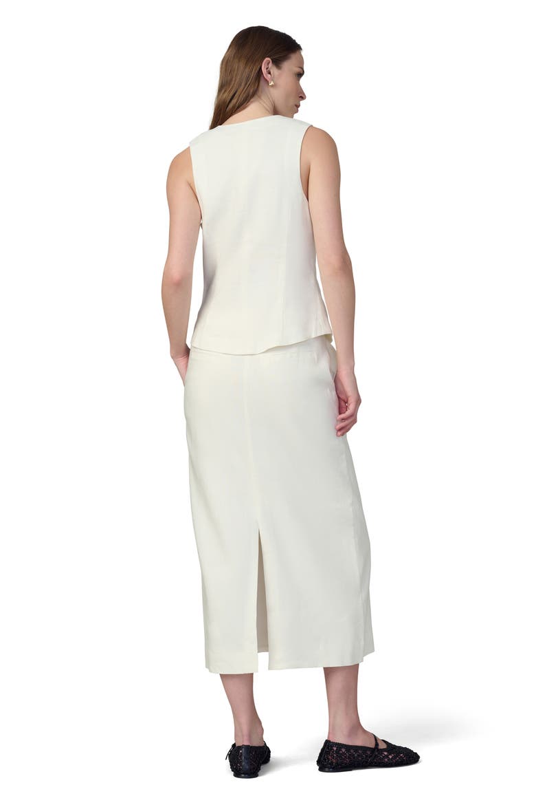 Meave Tailored Midi Skirt, Alternate, color, ECRU