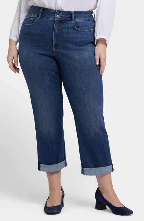 Bailey High Waist Crop Relaxed Straight Leg Jeans