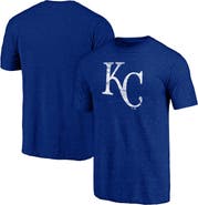 PROFILE Men's Profile Royal Kansas City Royals Big & Tall Distressed Logo T-Shirt