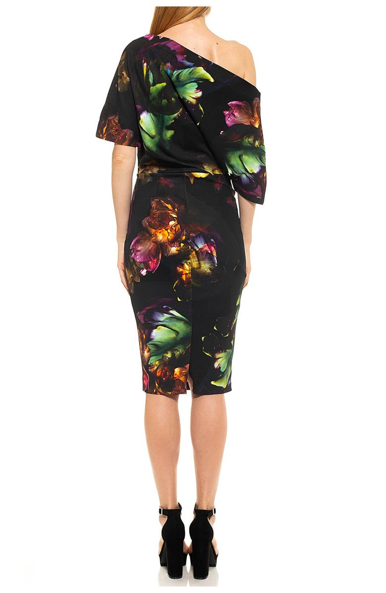 Alexia Admor Olivia Draped One-Shoulder Dress, Alternate, color, 