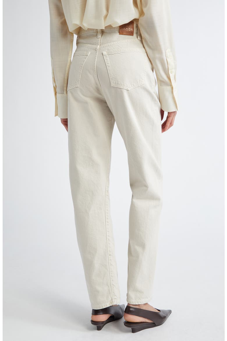 Twisted Seam Denim Straight Leg Jeans, Alternate, color, SMOKE
