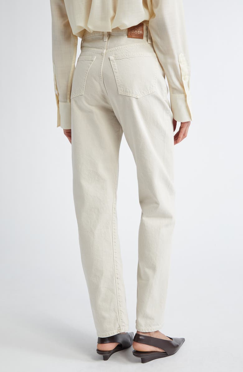 TOTEME Twisted Seam Denim Straight Leg Jeans, Alternate, color, Smoke