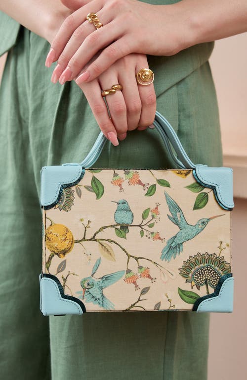 Simitri Printed Briefcase Bag In Blue