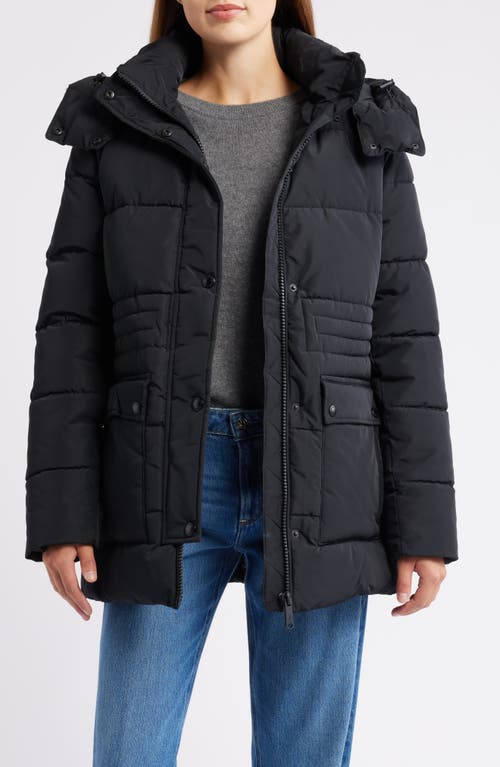 Sam Edelman Parka With Removable Hood In Black
