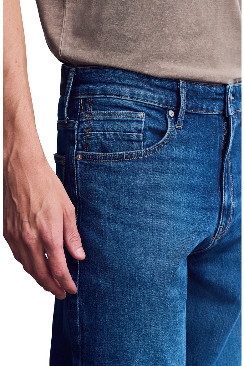Pier Loose Straight Leg Jeans, Alternate, color, DARK INDIGO BRUSHED