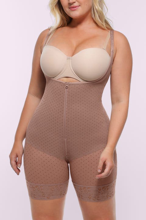 AirSlim Open Bust Polka Dot Bodysuit