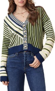 Scotch & Soda Stripe V-Neck Cardigan
