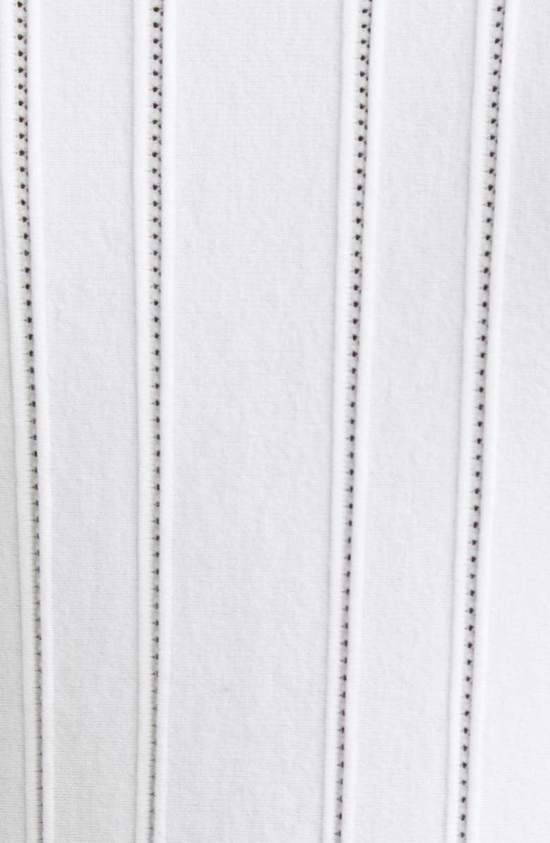 Max Mara Epoche Short Sleeve Peplum Sweater, Alternate, color, White