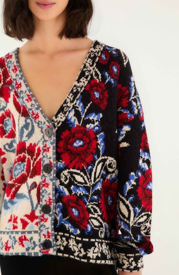 Mixed Valentina Floral Cardigan