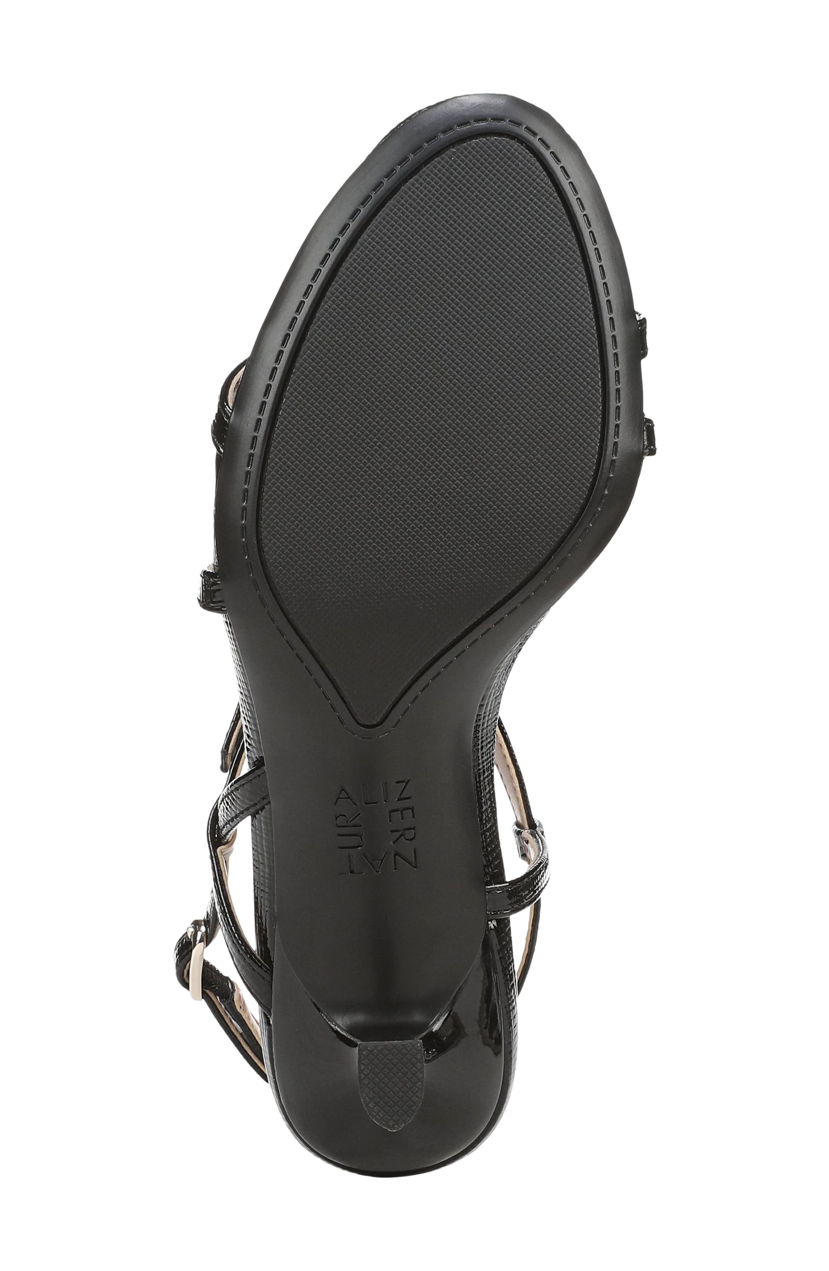 Naturalizer Porter Sandal, Alternate, color, Black Patent Faux Leather