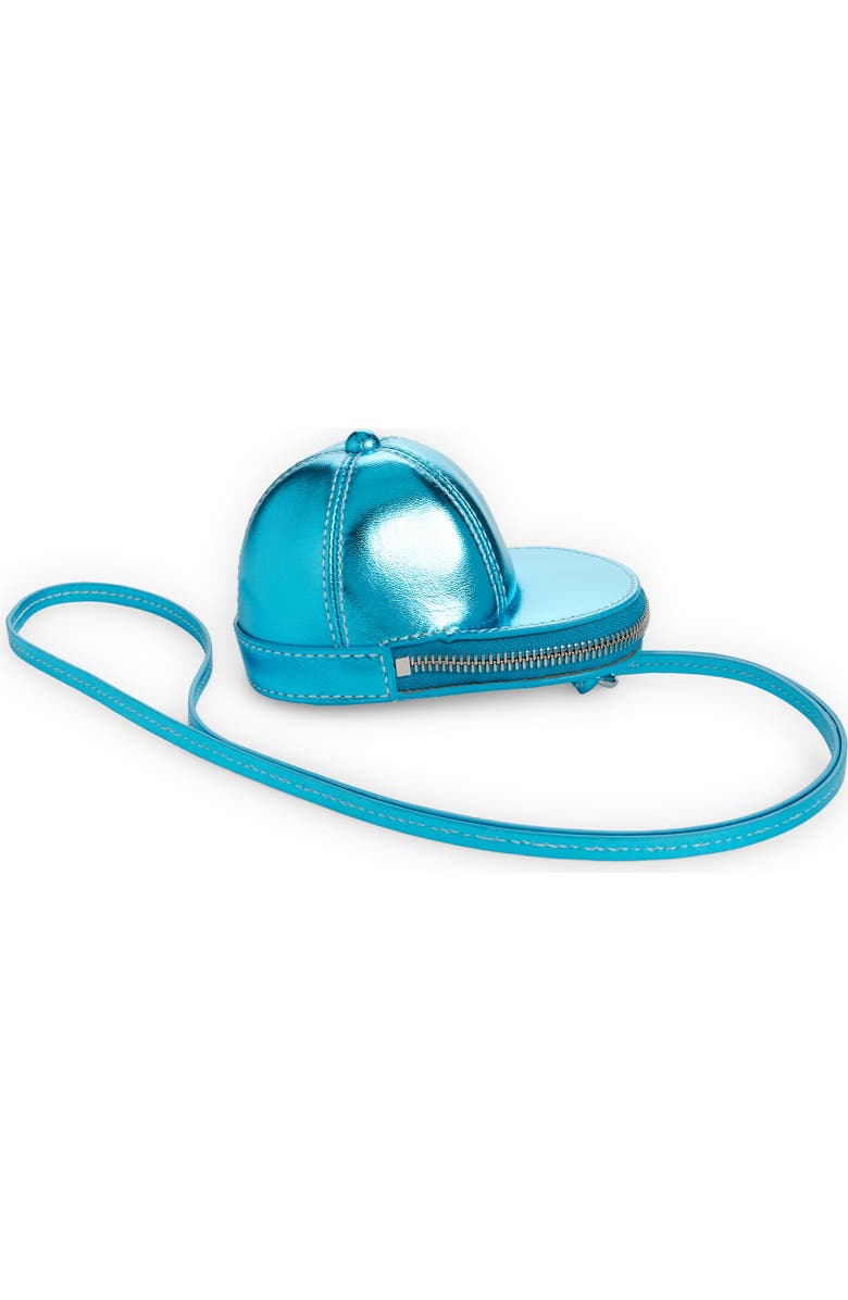 JW Anderson Nano Metallic Leather Cap Bag, Alternate, color,