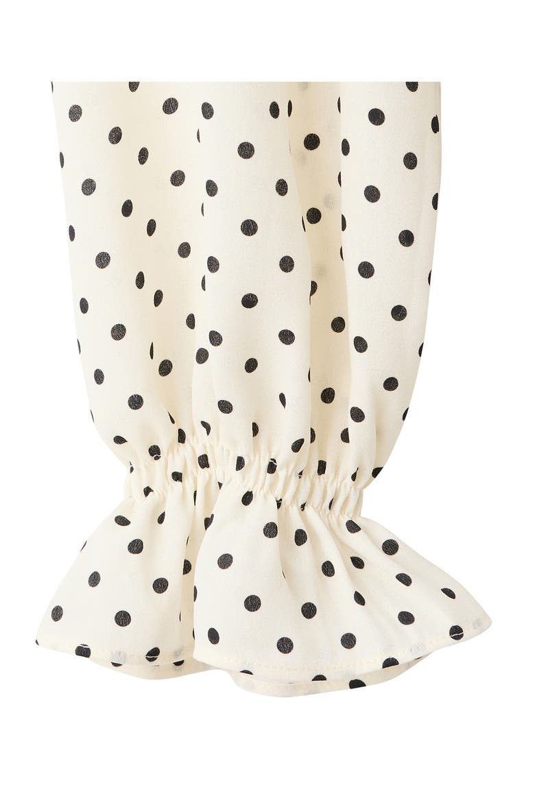 Ruffle V-Neck Top, Alternate, color, OFF WHITE