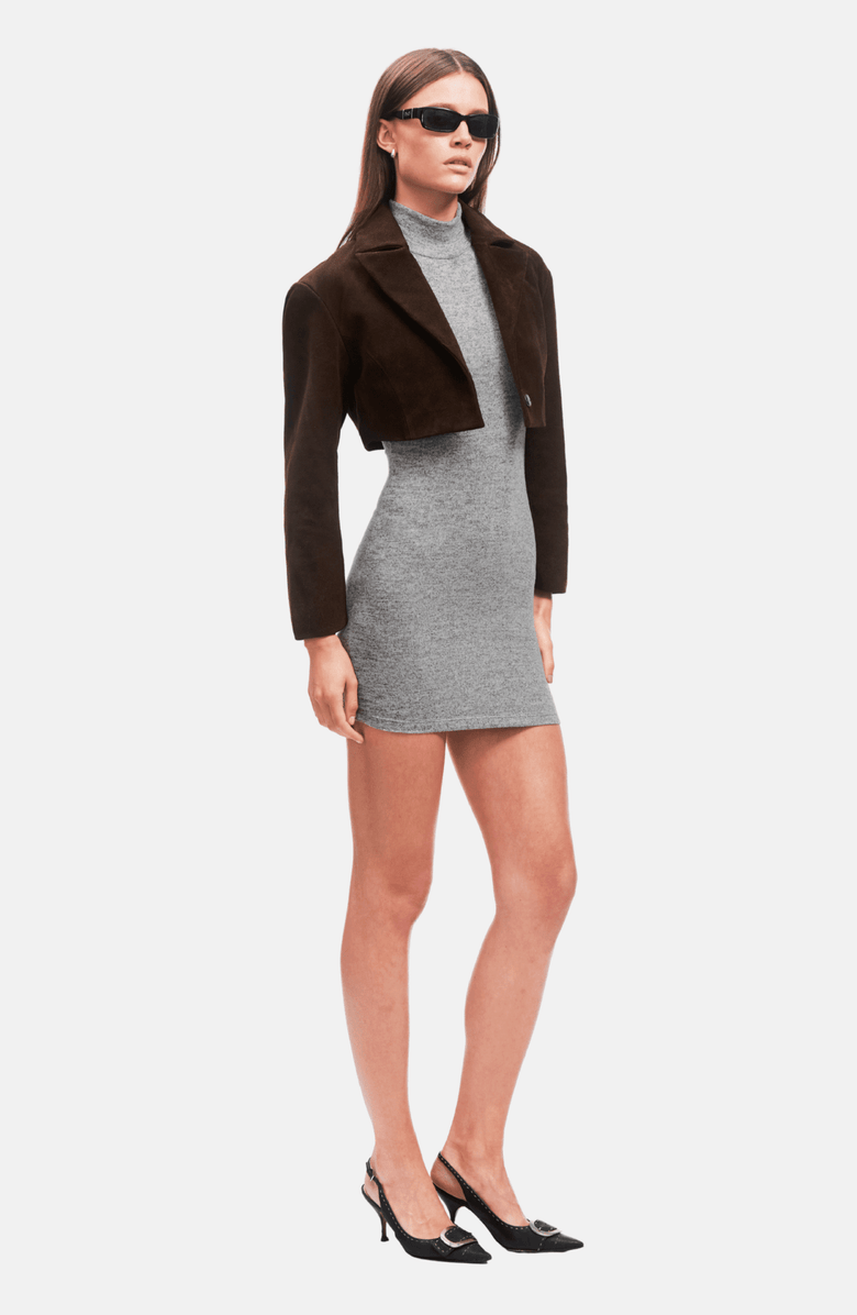 OW Collection RUE Mini Dress, Alternate, color, Grey