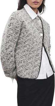 MANGO Flecked Two Button Jacket