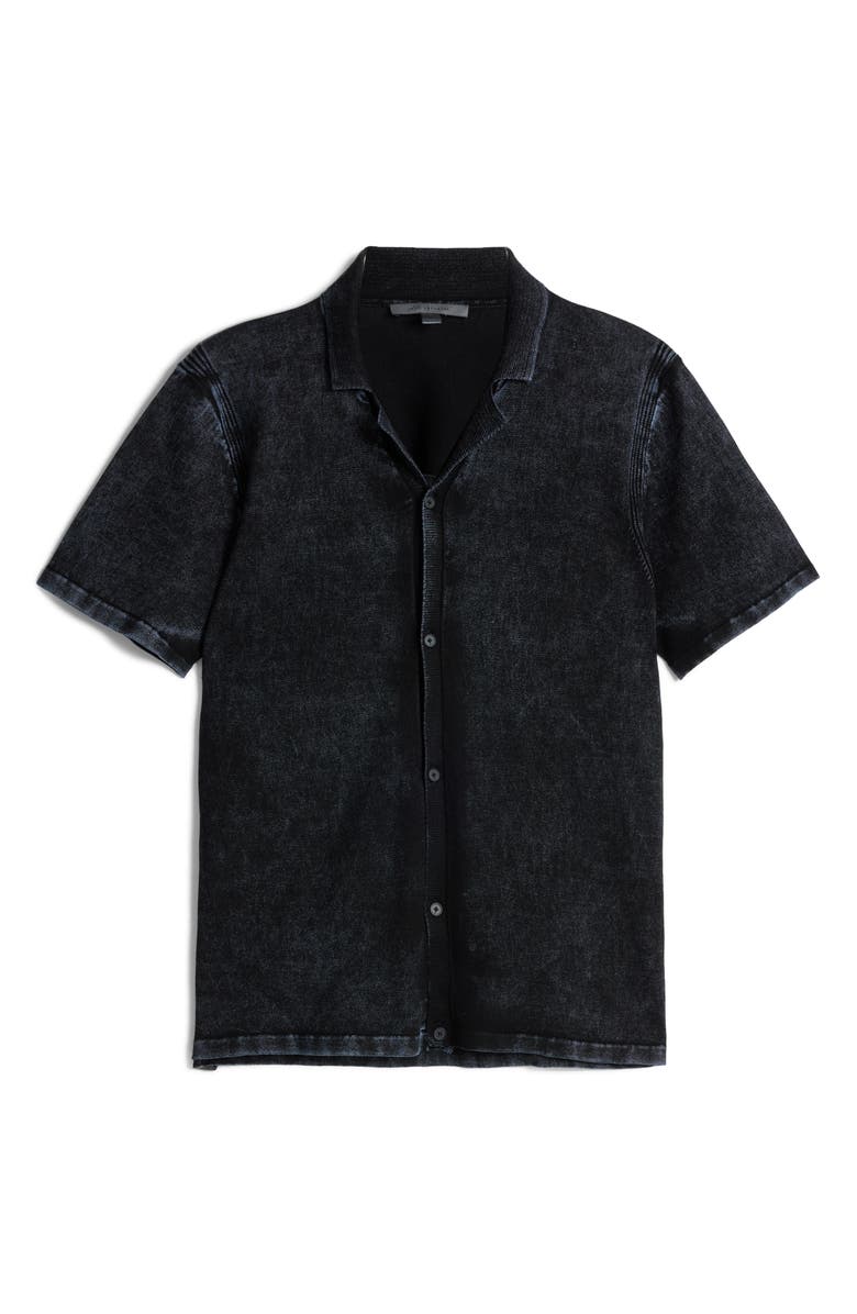 John Varvatos Carter Short Sleeve Mercerized Cotton Button-Up Shirt, Alternate, color, 
