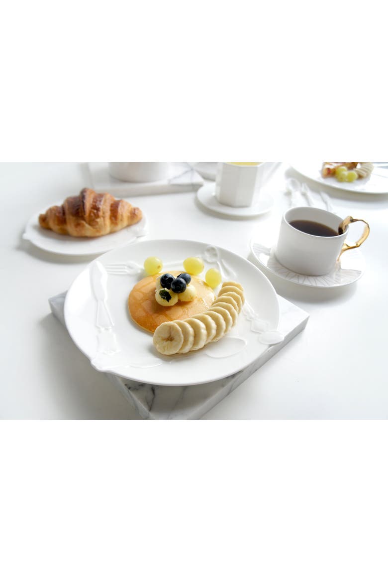 Cutlery Salad Plate, Alternate, color, Multi