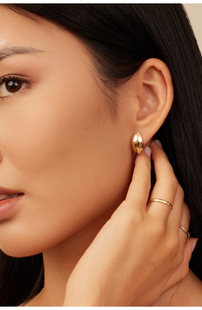 Oradina The Archie Drop Earrings in 14K Gold, Alternate, color, Yellow Gold