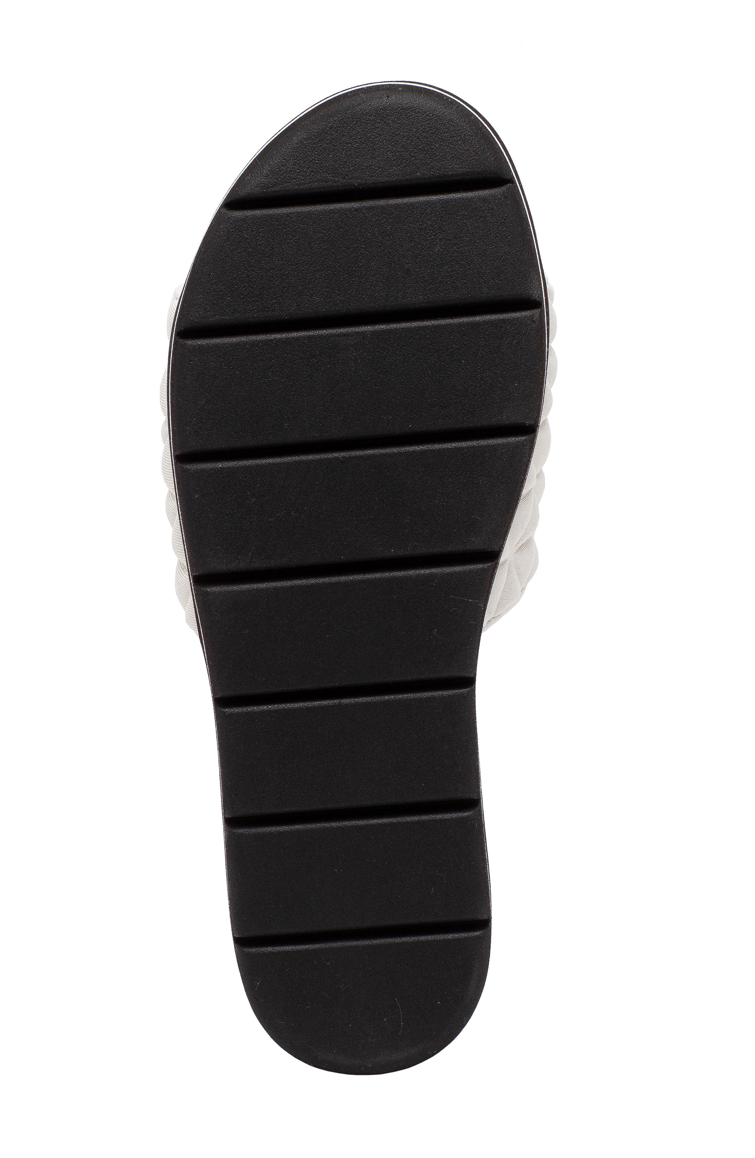 Linea Paolo Leah Slide Sandal, Alternate, color, White Fabric