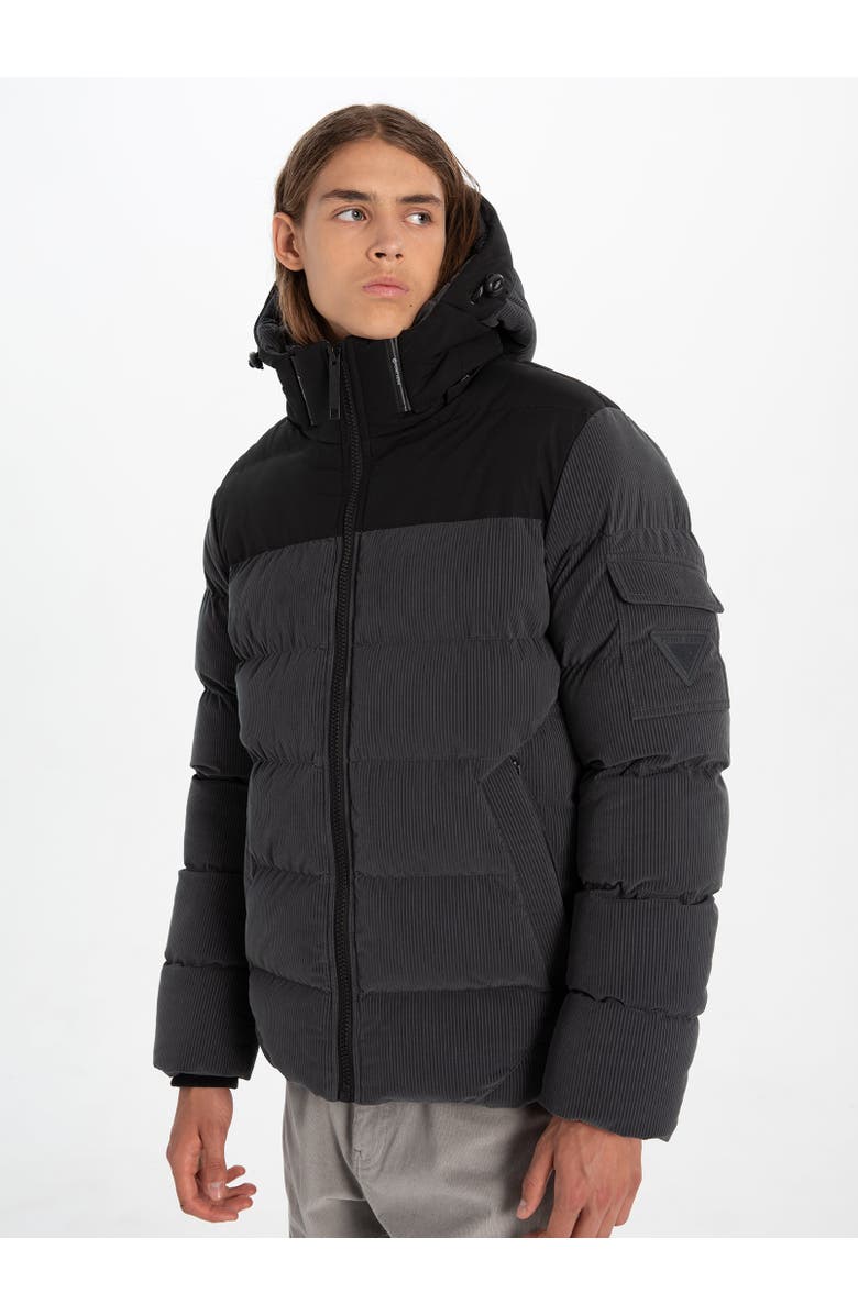 Point Zero CORDUROY PUFFER JACKET, Alternate, color, 