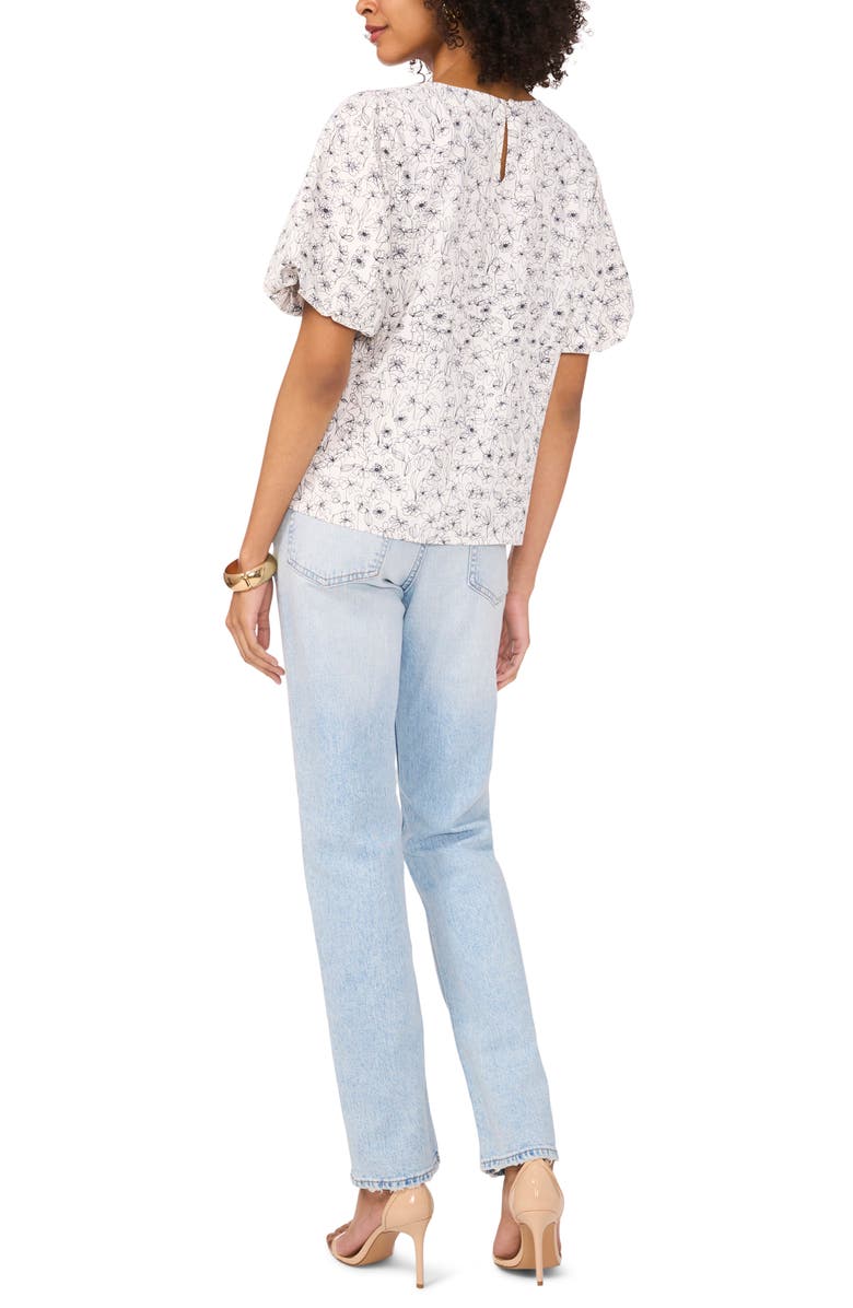 Vince Camuto Puff Sleeve Top, Alternate, color, 