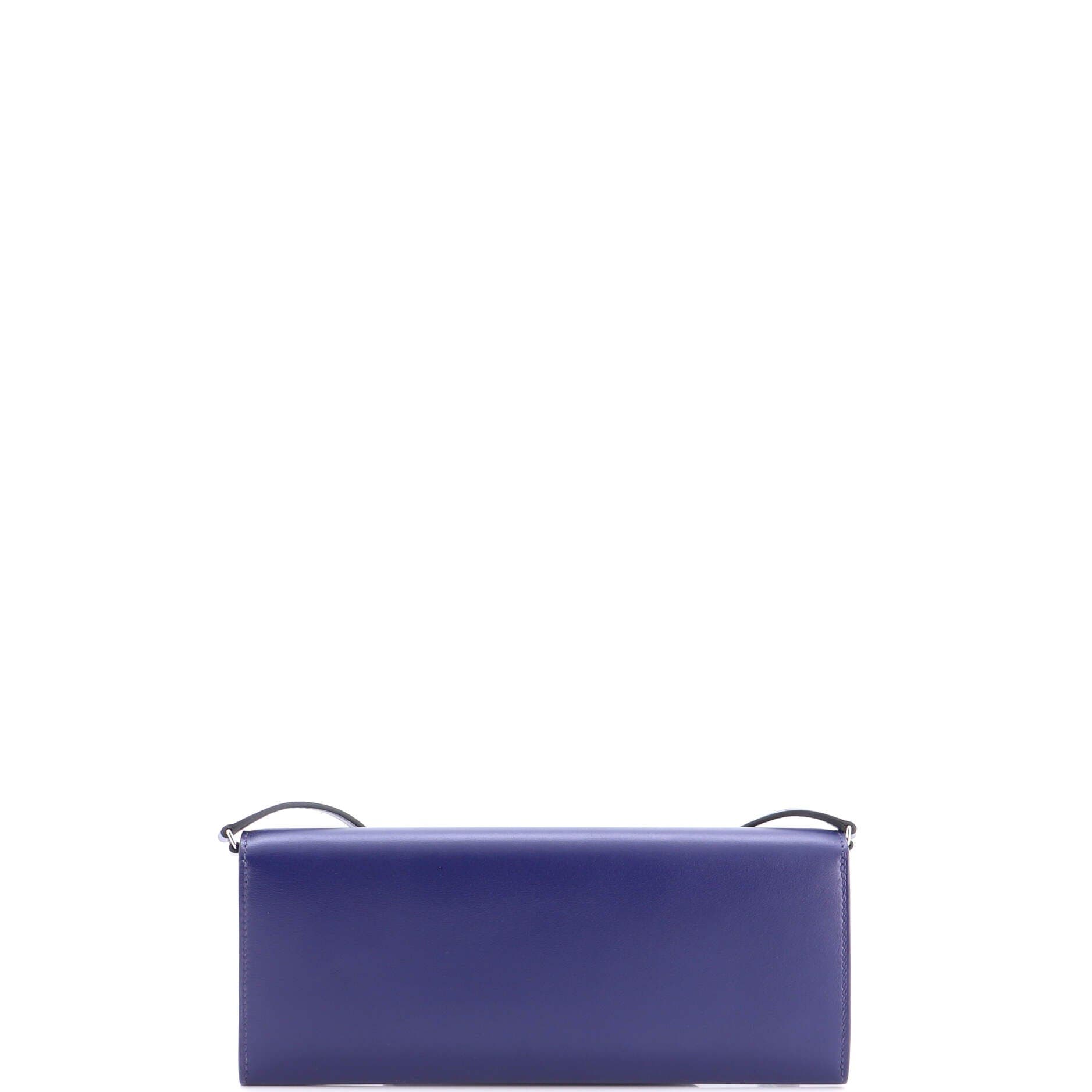 Chaine d'Ancre To Go Wallet Tadelakt, Alternate, color, Bleu Saphir