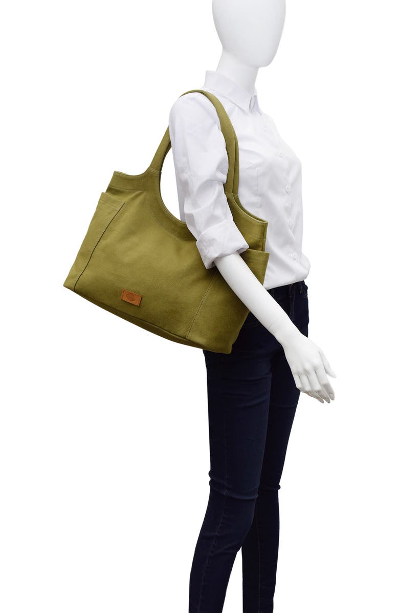 New Amsterdam Leatherworks Annika Tote Bag, Alternate, color, Olive