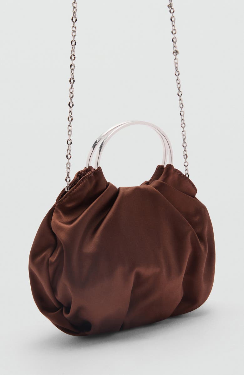 MANGO Satin Handbag, Alternate, color,