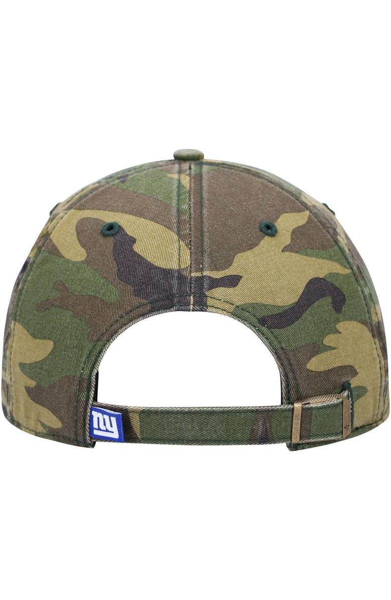 '47 Men's '47 Camo New York Giants Woodland Clean Up Adjustable Hat, Alternate, color,