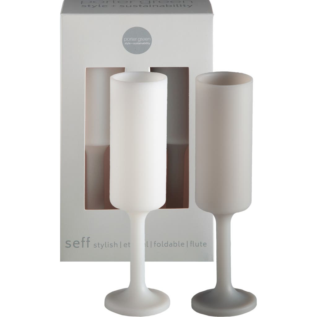 Porter Green Seff | Unbreakable Champagne Flutes In Gray
