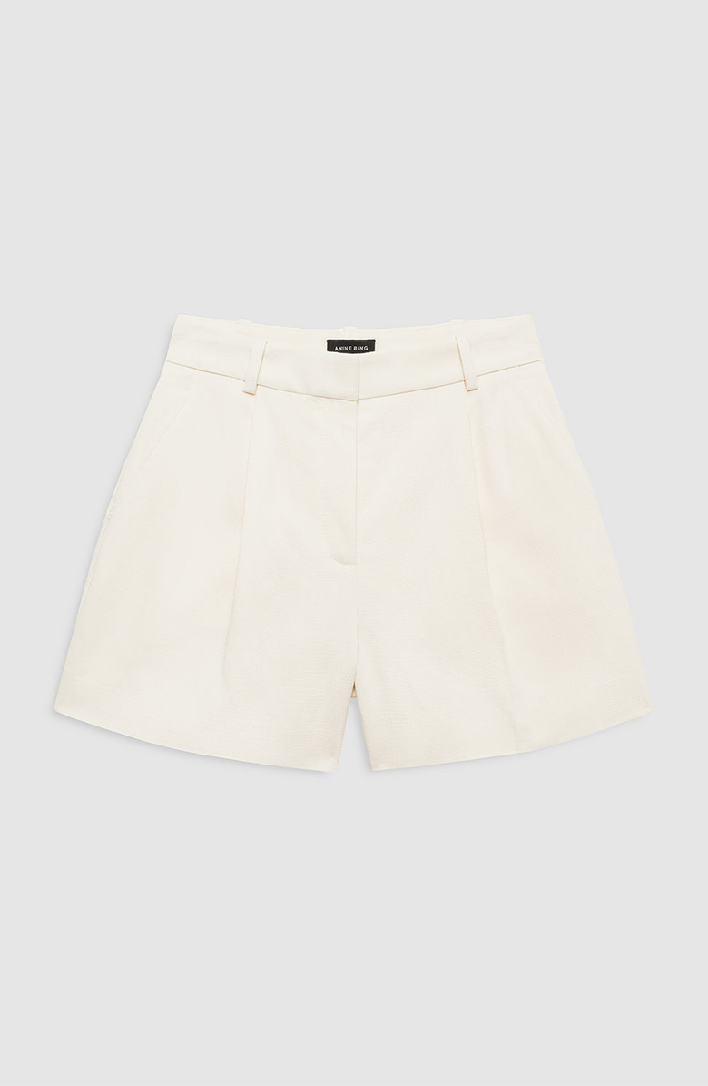 ANINE BING Trent Short, Alternate, color, Cream