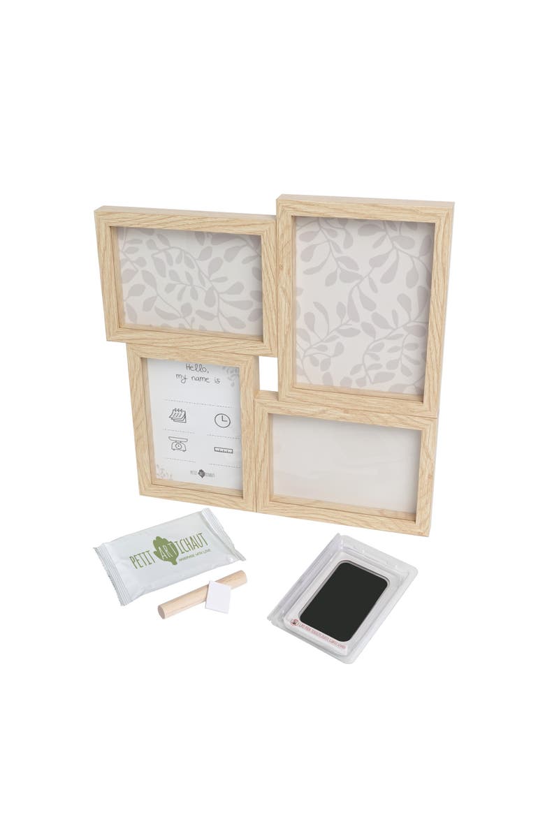 Puzzle Frame - Inkless Baby Print Keepsake Kit & Photo Memory Frame, Alternate, color, Ivy Grey