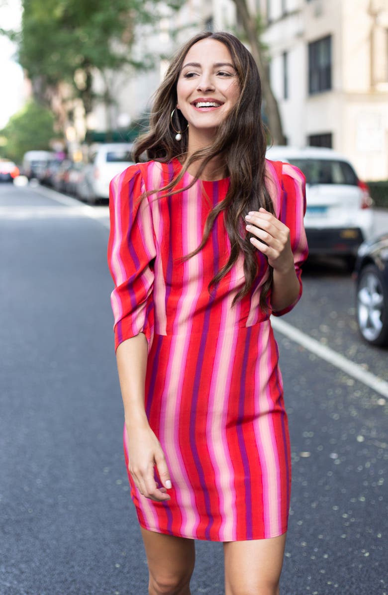 Something Navy Linear Disc Drop Earrings, Alternate, color, 