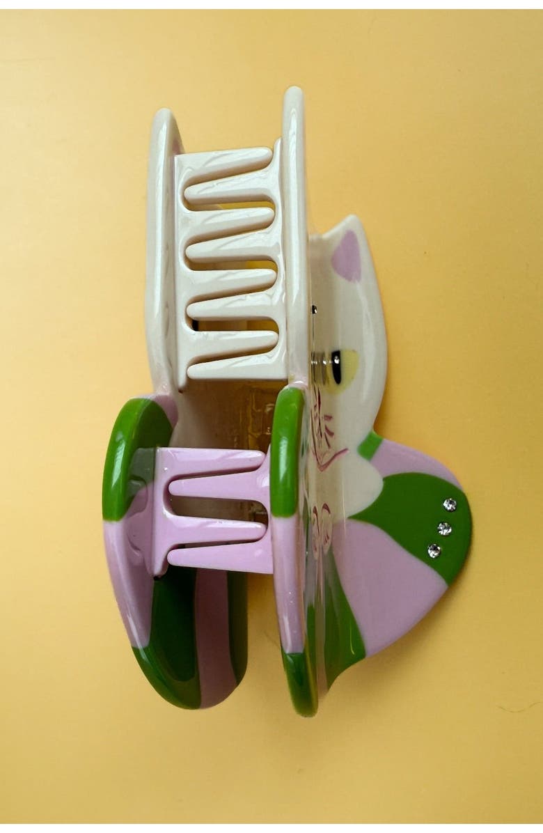 Centinelle Vacation Kitty Hair Claw, Alternate, color, White