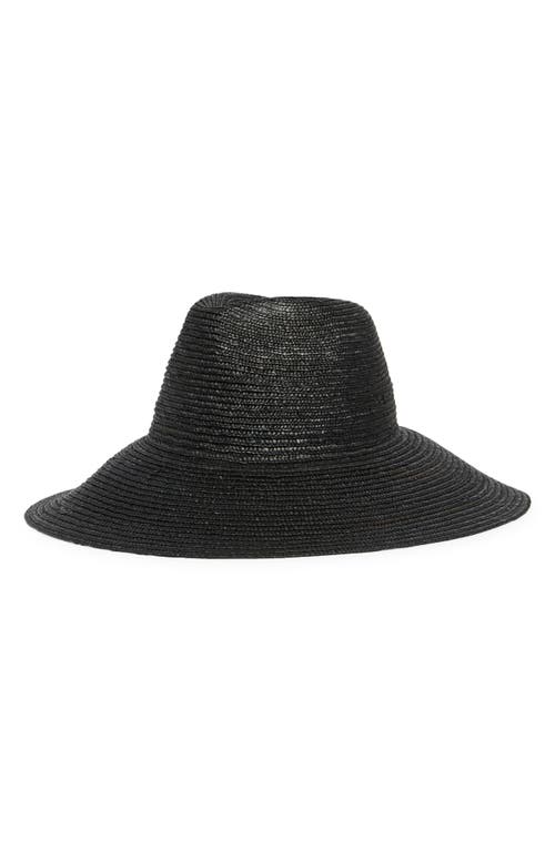 Nordstrom Wide Brim Straw Sun Hat In Black