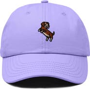 Dalix Dachshund Embroidered Dad Cap
