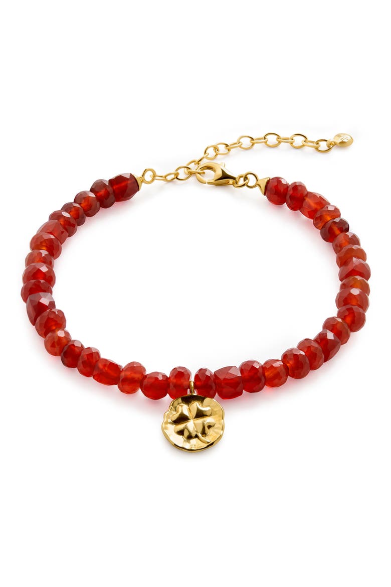 Lucky Beaded Bracelet, Main, color, GOLD VERMEIL