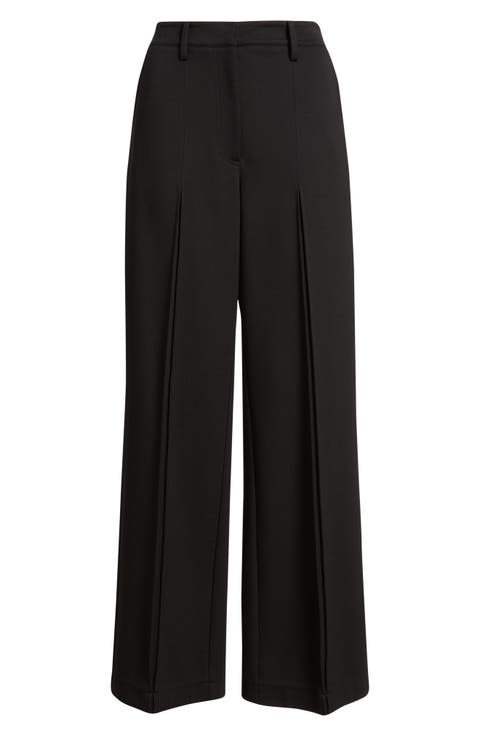 The Saddy Inverted Pleat Wide Leg Pants