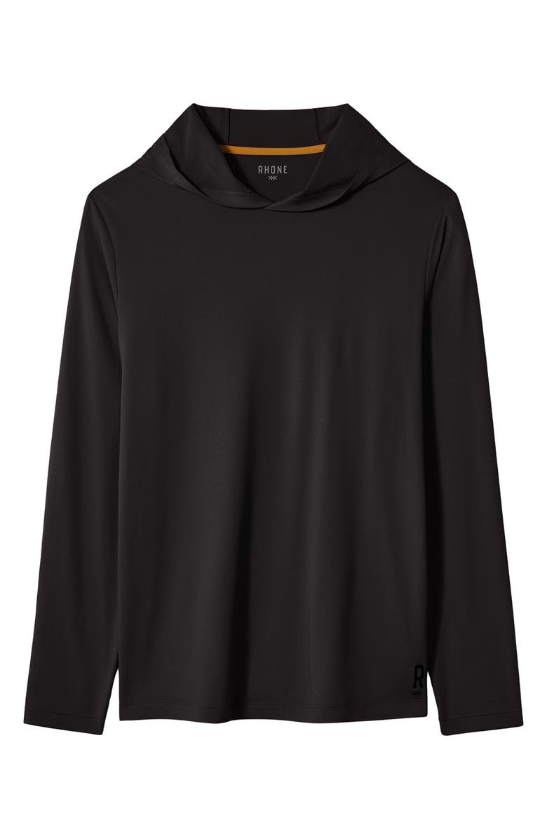 Rhone Base Train Lightweight Hoodie, Alternate, color, Black