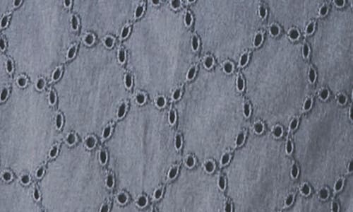 Florence By Mills Eyelet Button-up Camisole In Blue