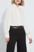 Lysse Ivette Pleated Balloon Sleeve Button-Up Shirt