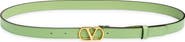 Valentino Garavani VLOGO Signature Skinny Leather Belt