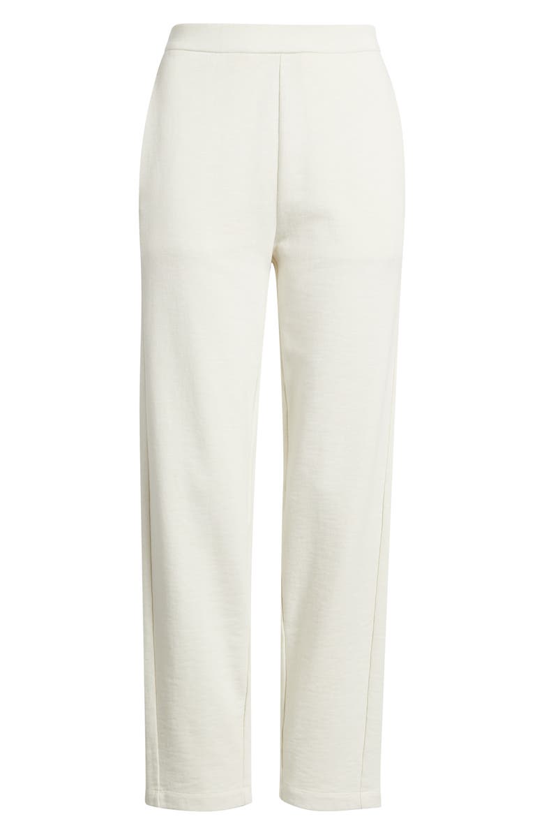 Eileen Fisher Slouch Organic Cotton Ankle Pants, Alternate, color, Bone